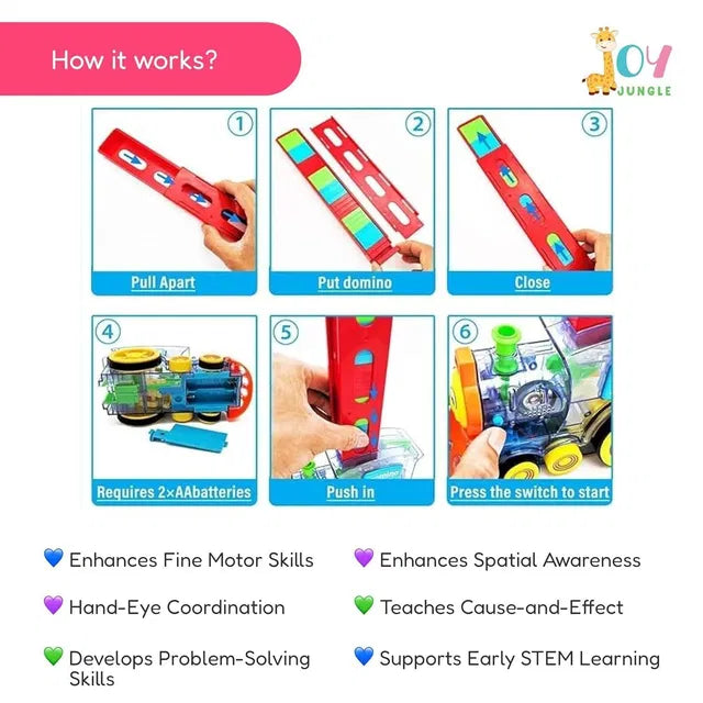 Train Toy Domino Set
